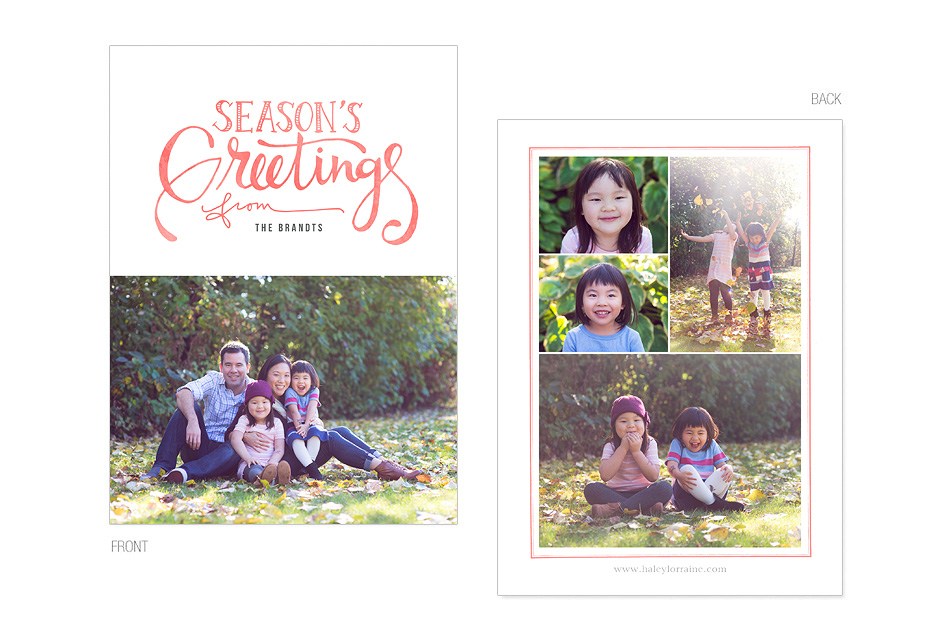 Squamish Fall Family Holiday Card